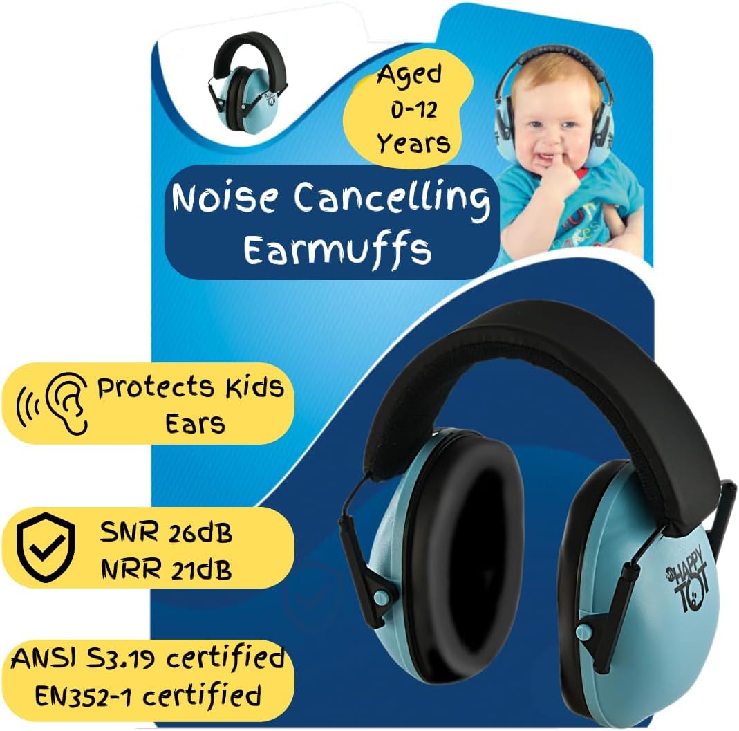 My Happy Tot noise cancelling headphones for kids front view