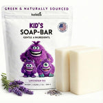 Kelebs kids lavender soap bar two pack front view