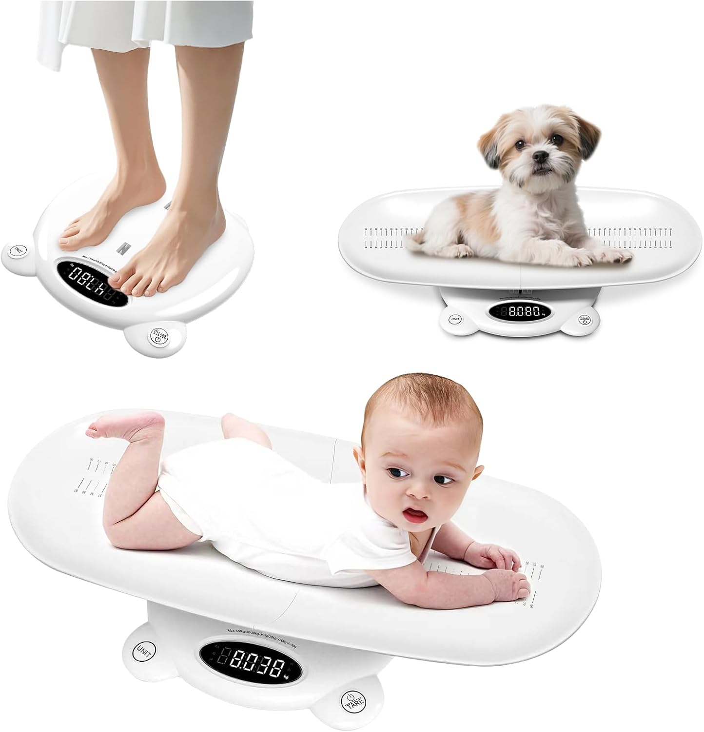 Aiouyidi digital baby weight scale front view