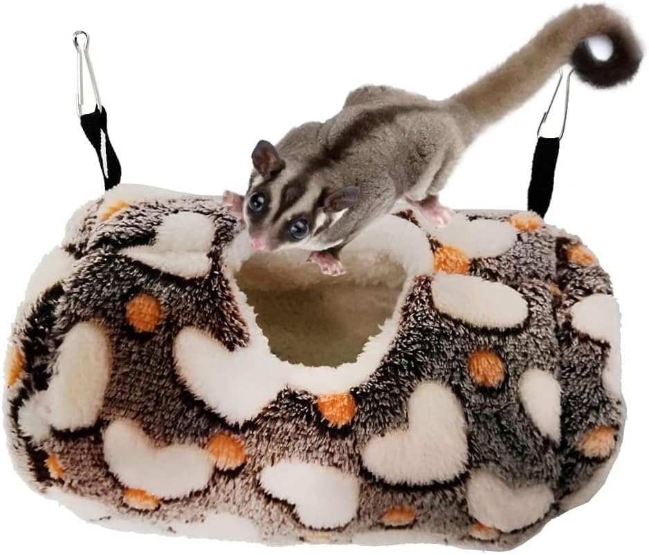 Litewoo sugar glider sleeping pouch front view showing heart pattern
