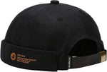 XYIYI brimless cap lifestyle angle worn outdoors