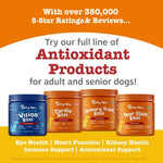 Authentic USA imported Zesty Paws advanced heart health chews for senior dogs