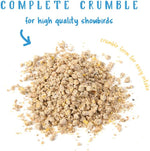Close up of Manna Pro gamebird crumble texture