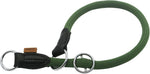 Braided Round Martingale Dog Collar, Training Collar with Slidable Stop Ring and Adjustable Stopper - Ideal for Medium Dogs (M(1/3") - 18" Long, Light Blue) - Image 14
