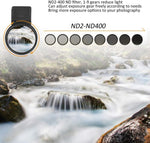 Yunir smartphone camera lens filter mounted on device