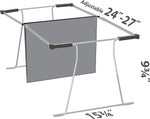 Close up of breakaway notches on Officemate file frame rails