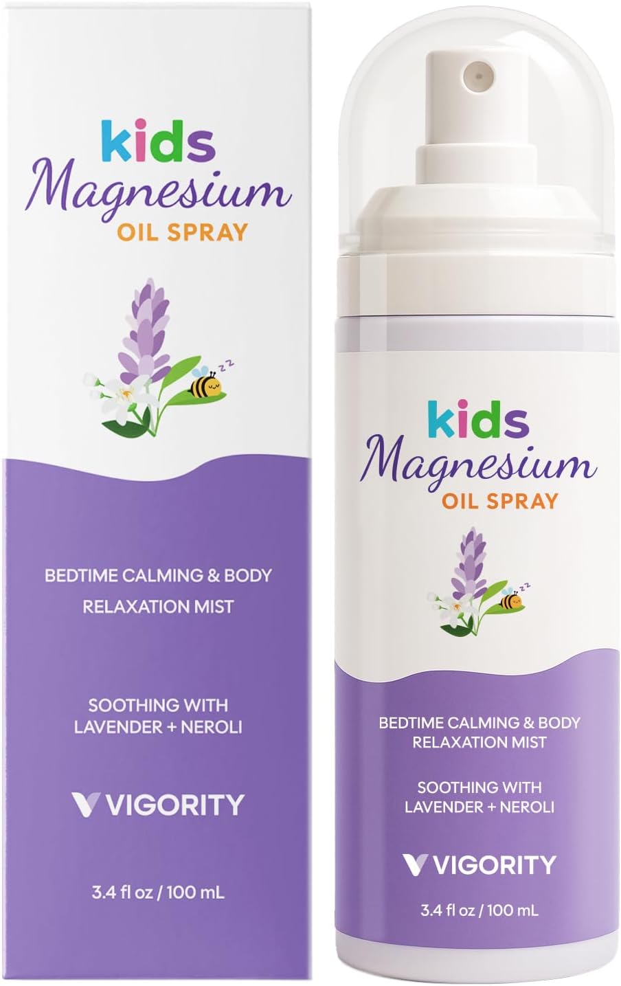 Kids Magnesium Sleep Spray with Lavender & Neroli – Calming Bedtime Mist for Legs, Feet & Body - Gentle Magnesium Oil Spray for Kids - Aromatherapy Pillow & Room Spray for Relaxation & Comfort - Image 1