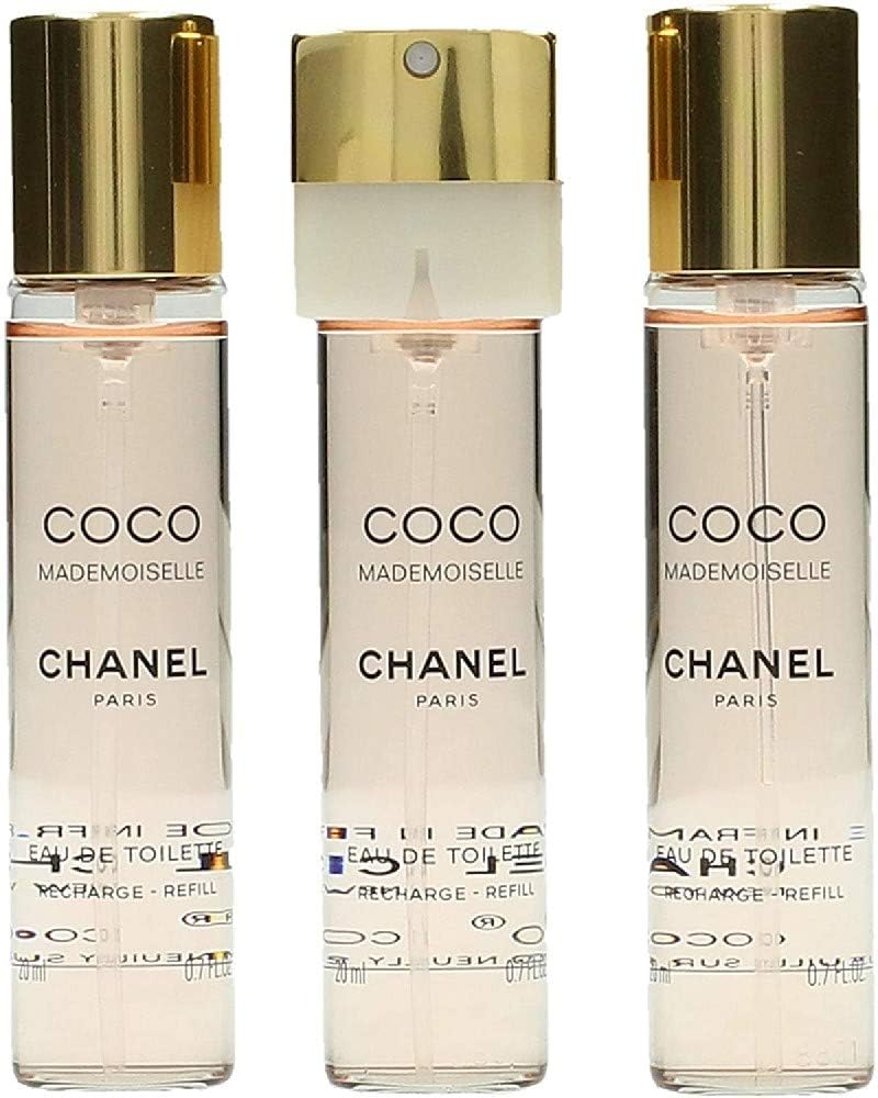 Chanel - Coco Mademoiselle Twist & Spray Eau De Toilette Refill 3x20ml/0.7oz - Image 1