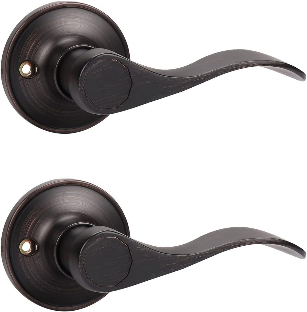 KNOBWELL 3 Pack Interior Door Knobs, Brushed Nickel Dummy Lever Door Handles Non-Function Inactive Closet Door Knobs(Right Handed) - Image 11