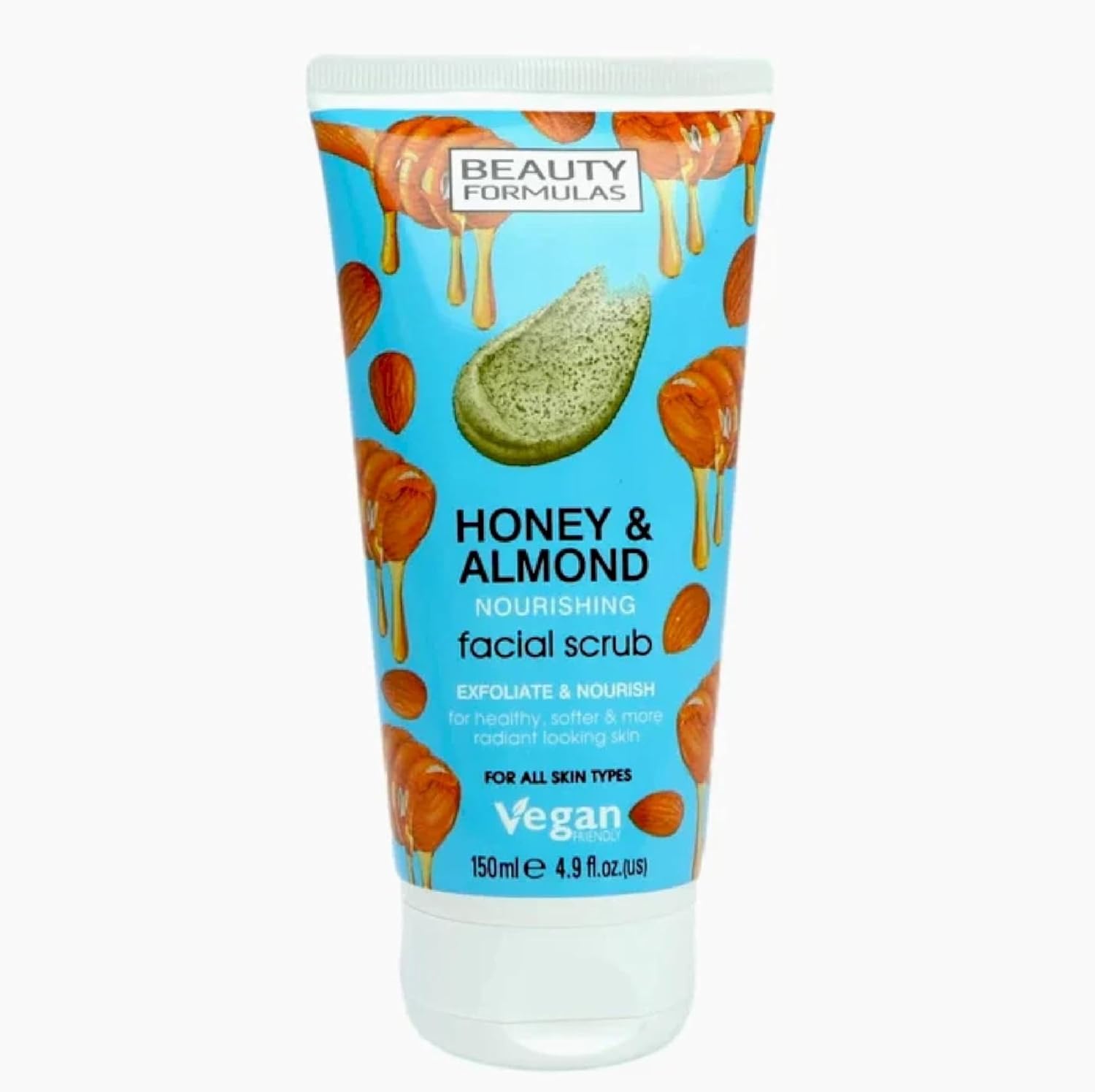 Beauty Formulas Honey and Almond Face ScrubTube, 150ml - Image 1