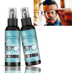 Queryzen lens scratch removal spray front view pack of two bottles for authentic eyeglass cleaning