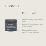 L'ANZA Healing Style Sculpting Paste jar texture and consistency display