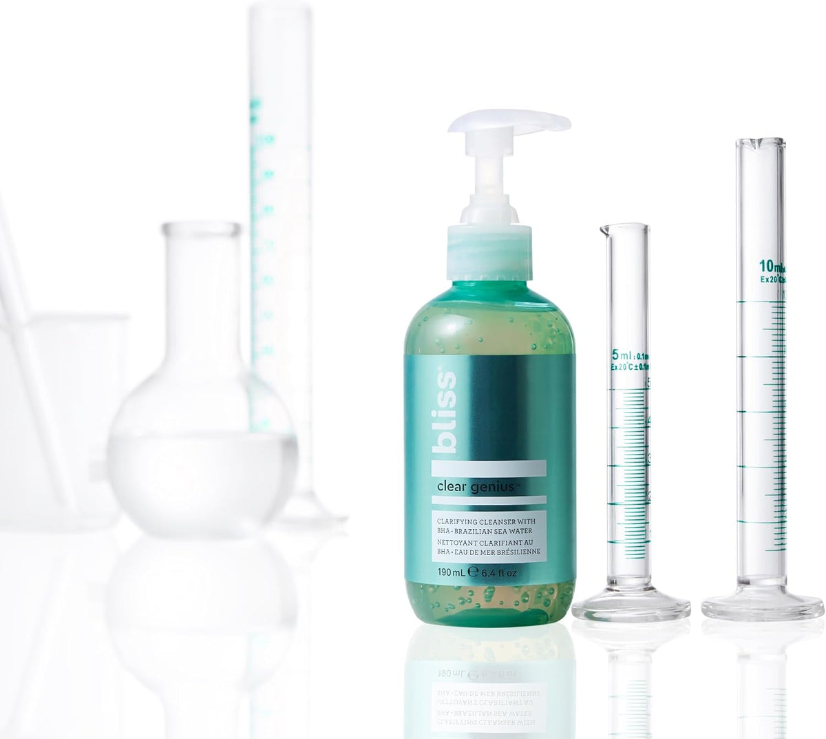 Bliss Clear Genius Clarifying Gel Cleanser - 6.4 Fl Oz - Salicylic Acid BHA to Purify Pores, Remove Excess Oil & Dirt - Non-Drying, Vegan & Cruelty-Free - Tea Tree Scent - Suitable For All Skin Types - Image 9