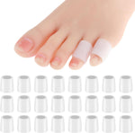 WY LIGHTING LEVEL 24 Pack Silicone Toe Sleeves front view for corn protection