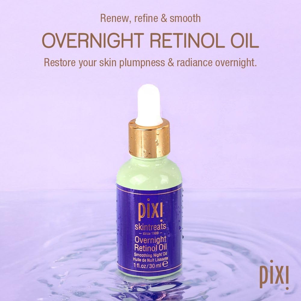 Pixi Beauty Overnight Retinol Oil packaging and dropper detail