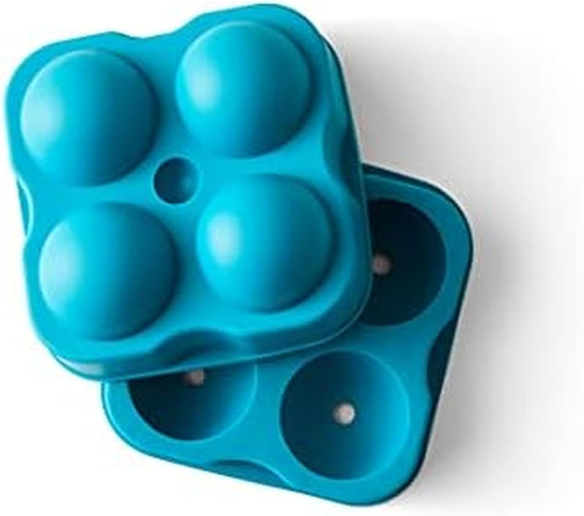 Blue Houdini ice cube tray top angle perspective