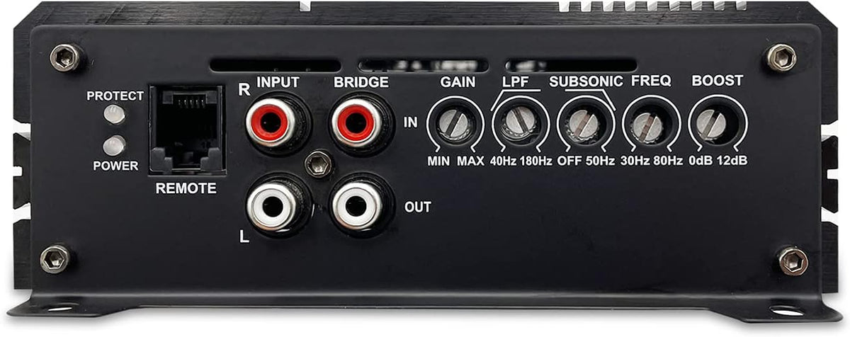 CT Sounds 400 watts RMS amplifier crossover control panel and knobs
