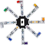 Homwom double 12 colored numerical domino tiles laid out