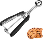 Junadael J mini cookie scoop front view stainless steel