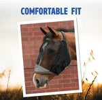 Reflective Equi-Glo strips on Opti-Force fly mask