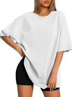 ATHMILE Womens Oversized T Shirts Loose Fit Crewneck Short Sleeve Tops Summer Casual Blouse 2026 Y2K Basic Tee Beach - Image 10