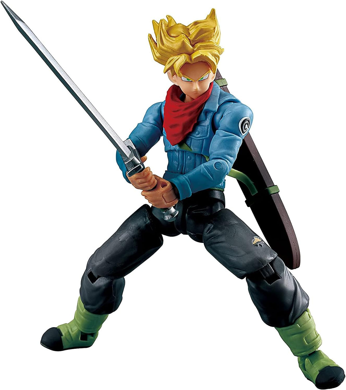 Bandai Namco Super Saiyan Trunks action figure front view collectible