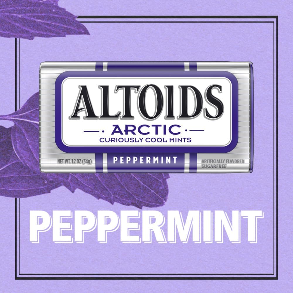 Altoids Arctic curiously cool mints packaging nutrition details