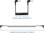 Weishan flexible spring-coiled cable extended to full length