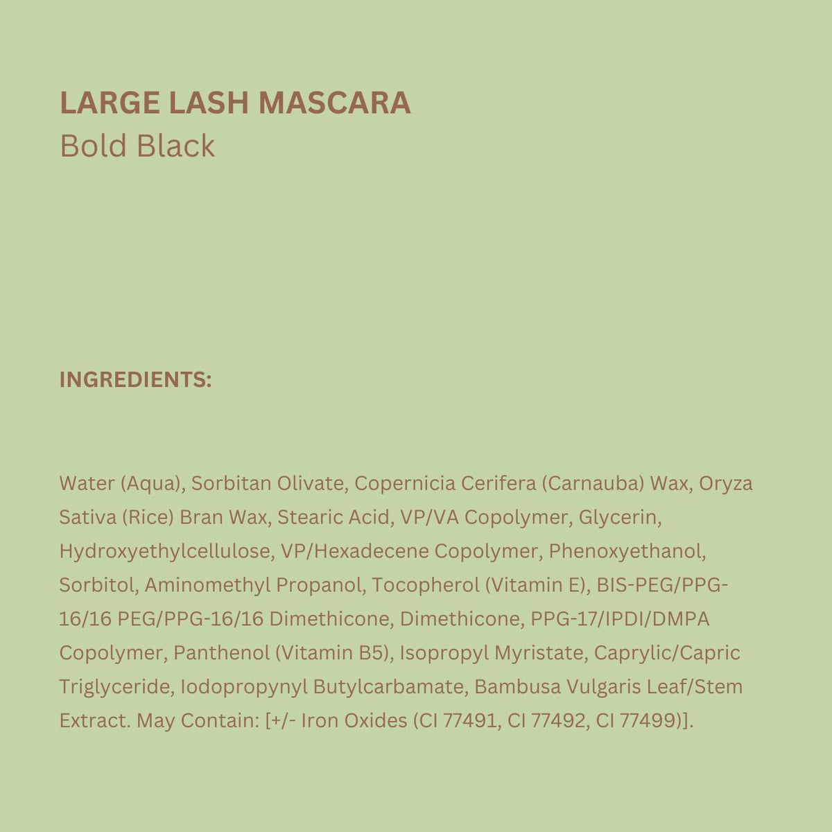Pixi Large Lash Mascara | Extreme Volume & Lengthening Mascara with Vitamin E, Panthenol & Bamboo | Smudge-Proof & Water-Resistant | Buildable & Clump-Free | No.1 Bold Black | 0.4 fl oz - Image 9
