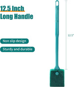 Aquaneat algae scraper cleaner with long handle showcasing the non slip ergonomic grip.