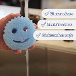 Scrub Daddy kitchen sponge in use