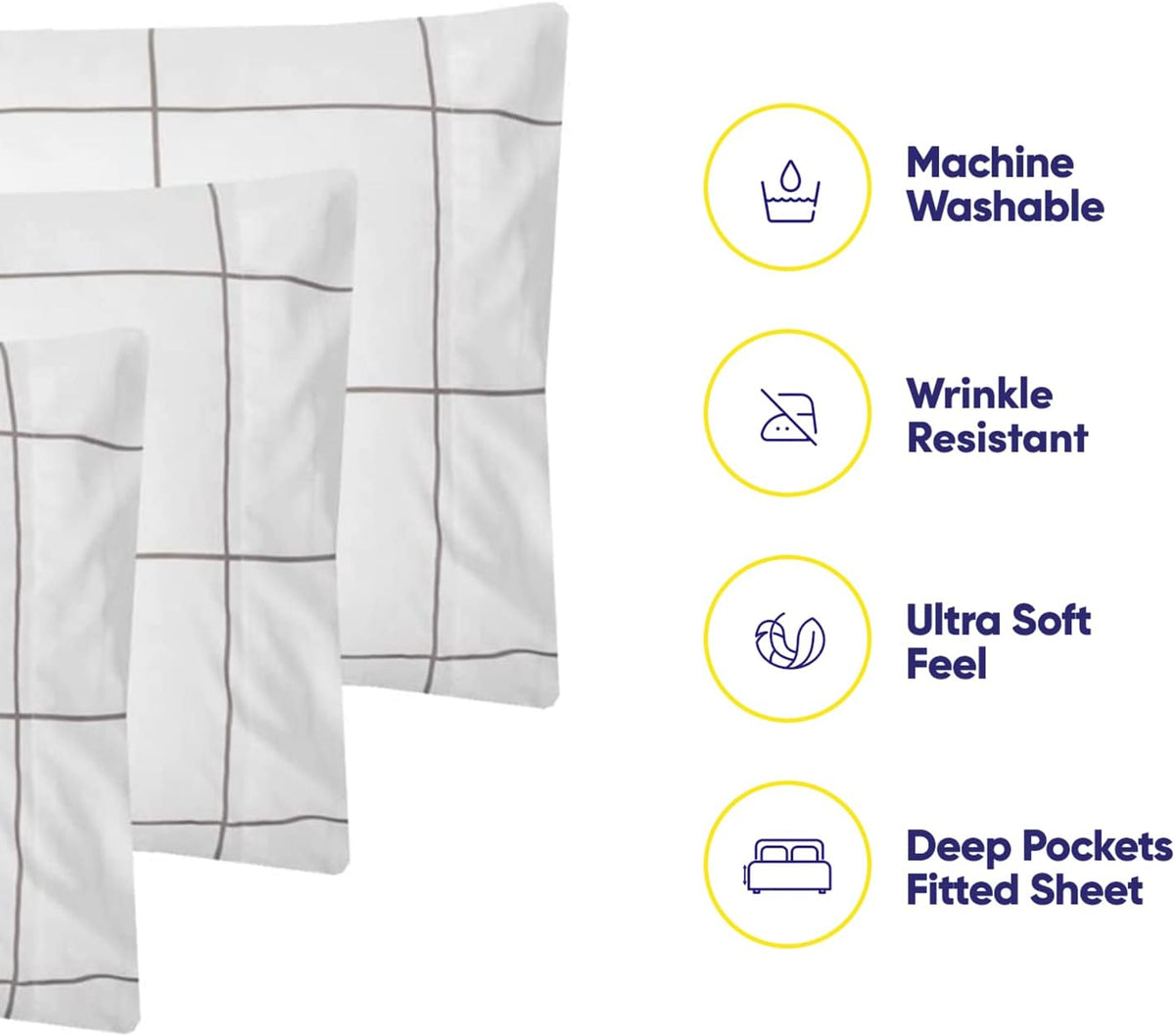 Sweet Home Collection 1500 supreme collection flat sheet texture