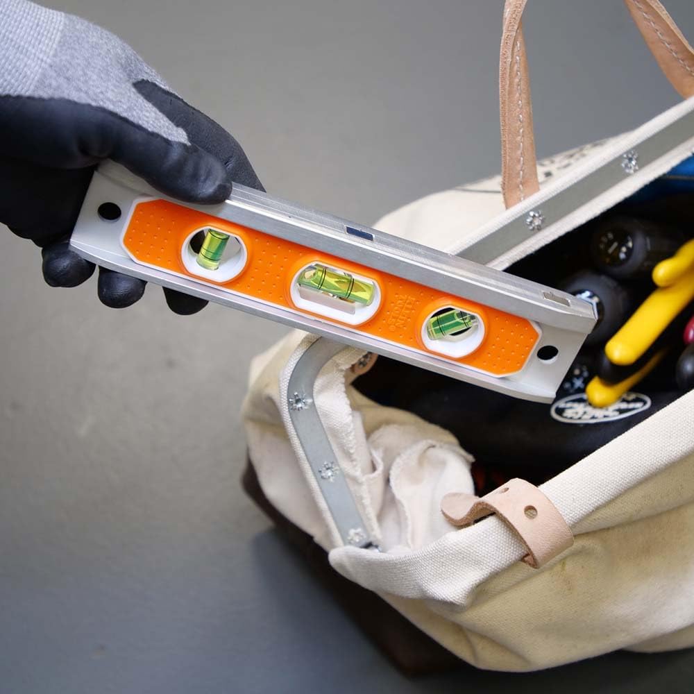 Klein Tools 935R Level, 9-Inch Magnetic Aluminum Torpedo Level with 0/45/90 Degree Vials and V-groove, Tapered Nose - Image 9