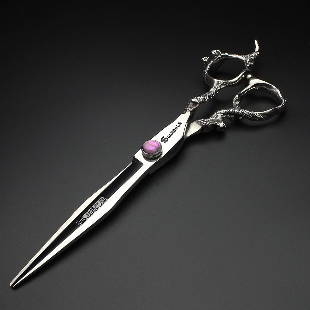 7" 7.5" 8"9" Professional Hairdressing Scissors Barber Salon Hair Cutting Dragon Shears (Large). (7 inch-A) - Image 3