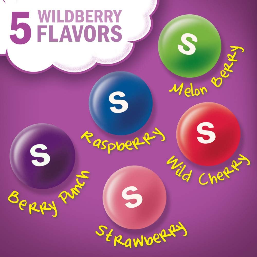 Skittles Wild Berry resealable bag open