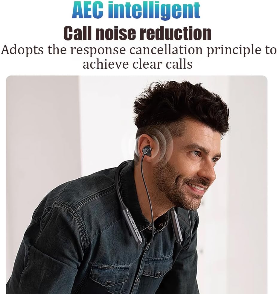 MOCANIO wireless earbuds showing lightweight neckband design