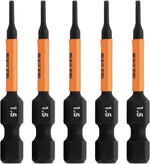 5pc 3mm Hex Bit Set 2 Inch S2 Steel Impact Allen Wrench Screwdriver Bits | Precision machined hex tip for machinery & furniture assembly. Extended 2" reach for quick-release 1/4" hex chucks. - Image 13