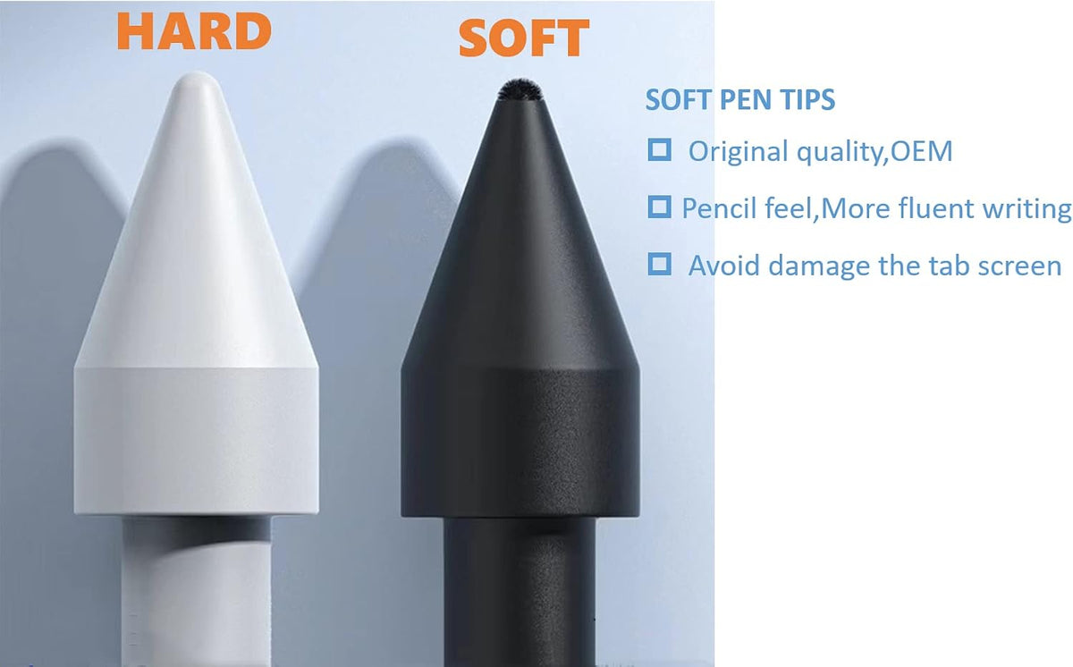 [10Pcs] OEM Tab S8 Soft Tips,Nibs [0.7mm] Replacement for Samsung Galaxy Tab S8/Tab S6 Lite/Tab S7/Book Pro 360 Stylus S Pen with Tools (Black) - Image 4
