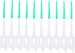 An-self 160PCS Interdental Brushes Ultra Tight Bristles Tooth Interdental Cleaners Silicone Toothpick Brush Disposable Teeth Soft Picks, Green - Image 7