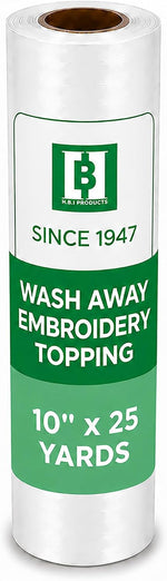 HBI Wash Away Embroidery Topping, Water Soluble Clear Film, 12 in x 15 yd - Image 7