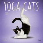 Yoga Cats OFFICIAL | 2026 12 x 24 Inch (Hanging) Monthly Square Wall Calendar | Plastic-Free | BrownTrout | Animals Humor Pets - Image 1