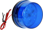 Qiilu blue strobe light 12V front view