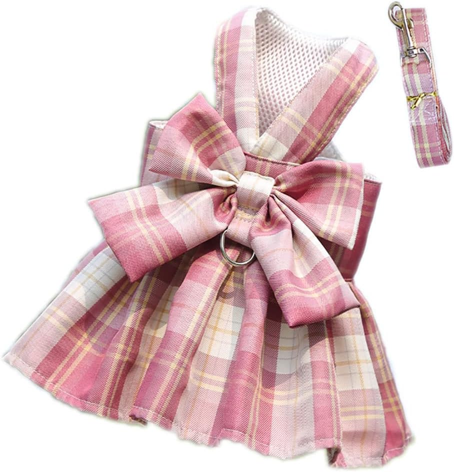 Clopon imported authentic puppy dress denim bodice pink tulle mesh back view