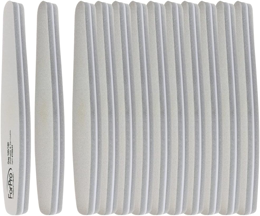 ForPro double-sided 100/180 grit nail board close up