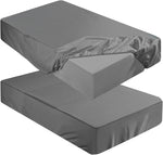 Fitted Sheet (Sheet Only) Compatible with Milliard Trifold Mattress Folding Mattress Fitted Microfiber Bedclothes for Camp Bunk Rvs Bed(Dark Gray,2 Pcs,Twin,6'') - Image 12