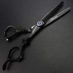 Axemoore stainless steel thinning and cutting shears close up