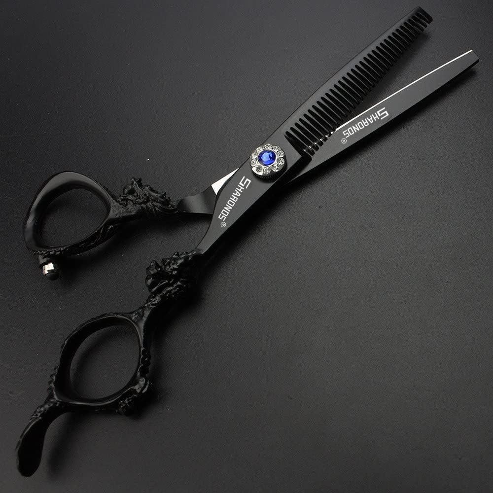 Axemoore stainless steel thinning and cutting shears close up