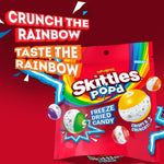 Crunchy freeze dried candy pieces showing expanded puffed texture