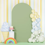 7.2 ft Spandex Arch Cover Beige Arch Cover Balloon Arch Stand Covers Chiara Arch Wall Backdrop Double Sided Arch Backdrop Cover for Balloon Wedding Arch Cover Ceremony - Image 11