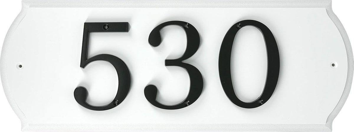 Outdoor front door display of house number